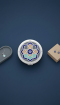 Chakra Motif Magnet-Clasp Jewelry Box